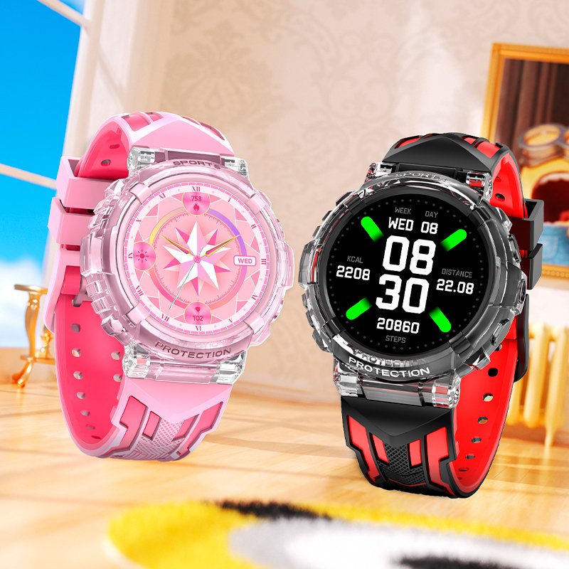 Smartwatch COOL Clever Silicone Pink (Calls, Health, Sport)