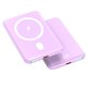 Universal External Battery MAGNETIC Power Bank Qi 5000 mAh COOL Purple