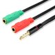 Double Input Adapter to 3.5mm Auxiliary Jack COOL Universal