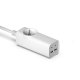 Carregador de rede duplo universal USB + PD Tipo-C + Cabo de carregamento COOL (GaN 65 W) Branco