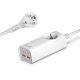 Carregador de rede duplo universal USB + PD Tipo-C + Cabo de carregamento COOL (GaN 65 W) Branco