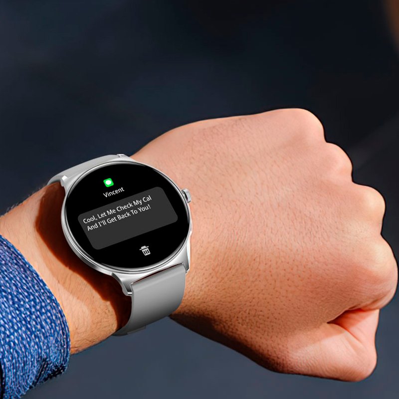 Smartwatch COOL Ultrathin + 2 Straps (AMOLED, Calls, Health, Sport) Grey
