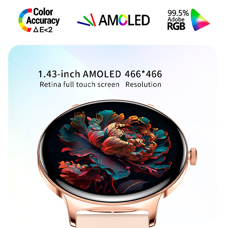 Smartwatch COOL Ultrathin + 2 Straps (AMOLED, Calls, Health, Sport) Grey