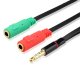 Double Input Adapter to 3.5mm Auxiliary Jack COOL Universal