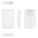 Batteria esterna Power Bank 5000 mAh COOL (2 cavi: TIPO C / Lightning) Bianco