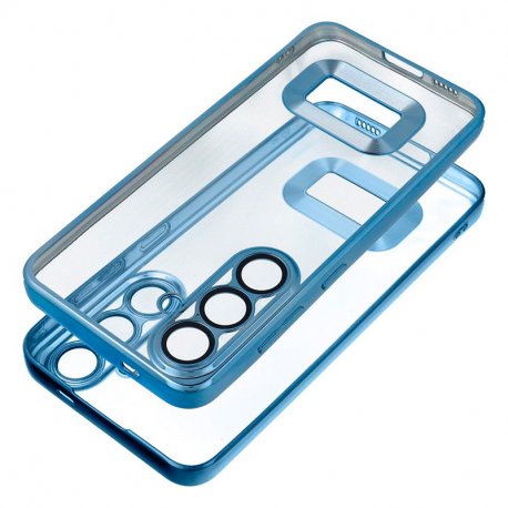 Carcasa COOL para Samsung A057 Galaxy A05s Borde Metalizado (Azul)