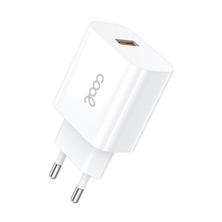 Carregador de Rede Adaptador USB Universal COOL 2,4 Amperios Branco