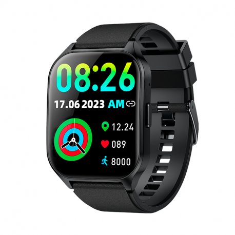 Smartwatch COOL Amoled Screen Curved Black (Calls, Health, Sport)