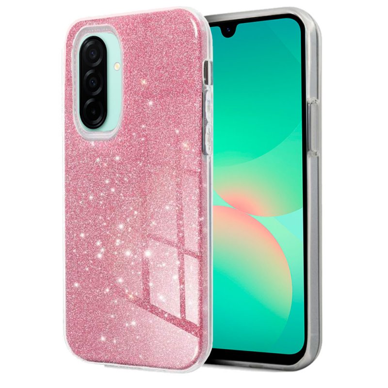 COOL case for Samsung A266 Galaxy A26 5G / A17 / A17 5G / A18 Glitter Pink