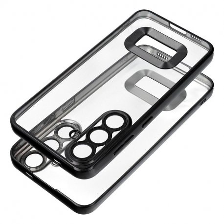 Carcasa COOL para Samsung A266 Galaxy A26 5G / A17 / A17 5G / A18 Borde Metalizado (Negro)