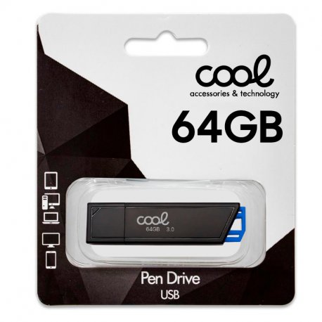 Pen Drive USB x64 GB 3.0 COOL Lancer Blu