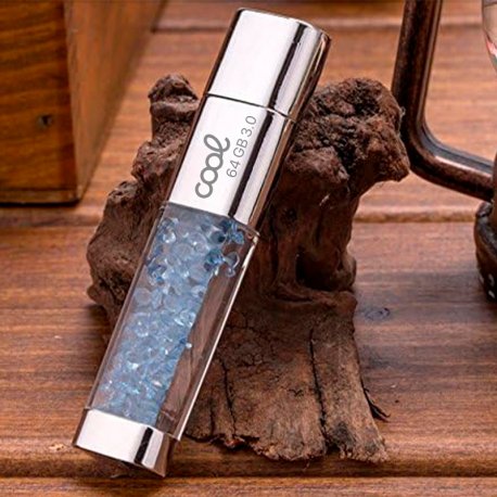 Pen Drive USB x64 GB 3.0 COOL Azul Claro