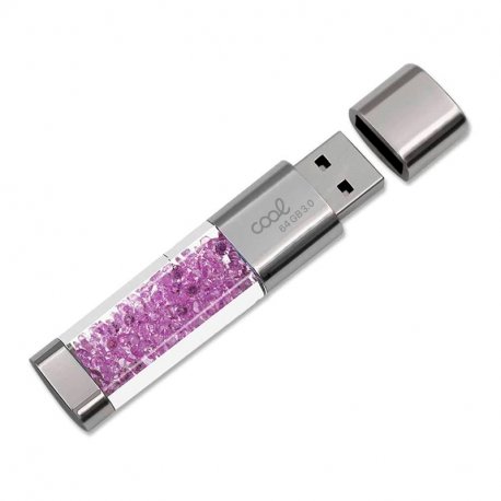 Pen Drive USB x64 GB 3.0 COOL Crystal Pink