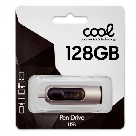 Pen Drive x USB 128 GB 3.0 COOL Tipo-C / USB (2 en 1)