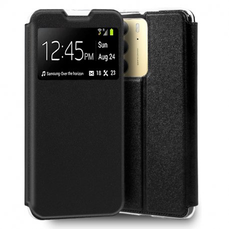 Funda COOL Flip Cover para Realme C75 / 14x 5G Liso Negro