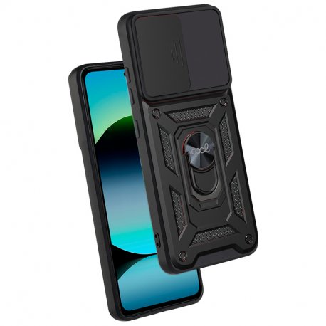 Custodia COOL per Xiaomi Redmi Note 14 Hard Ring Nero