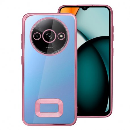 Custodia TPU Sfumata Per Xiaomi Mi 12 – Cover Morbida Antigraffio E Antiurto – Colore Rosa/Verde