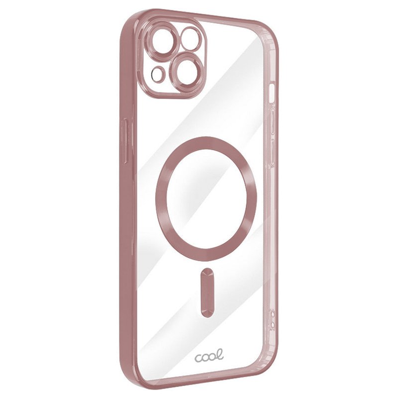 Custodia COOL per iPhone 16e / 17e con Bordo Rosa Magnetico