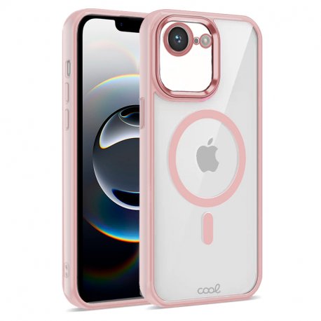 Carcasa COOL para iPhone 16e Magnética Borde Rosa