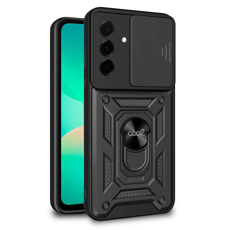 Custodia COOL per Samsung A266 Galaxy A26 5G / A17 / A17 5G / A18 Hard Ring Nero