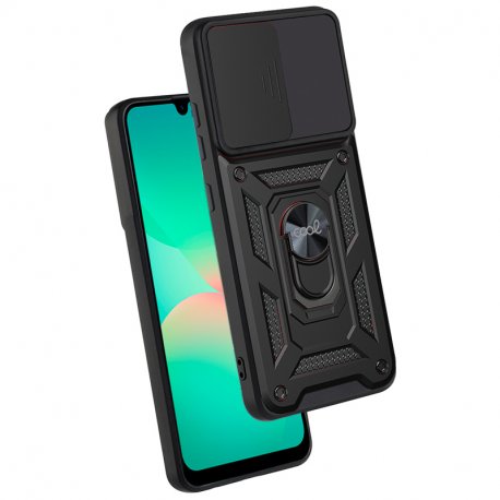 Carcasa COOL para Samsung A266 Galaxy A26 5G / A17 / A17 5G / A18 Hard Ring Negro