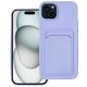 Carcasa COOL Card para iPhone 15 Violeta