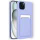 Carcasa COOL Card para iPhone 15 Violeta