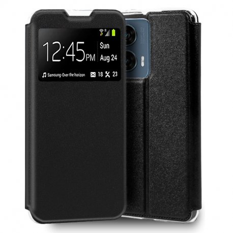 Custodia COOL Flip Cover per Motorola Edge 50 Fusion Nero