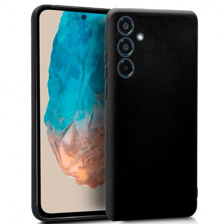 Capa de silicone COOL para Samsung M356 Galaxy M35 5G (preta)