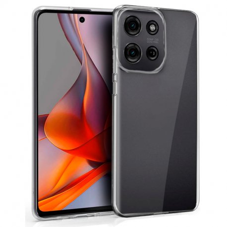 Capa de silicone COOL para Motorola Moto G75 5G (transparente)