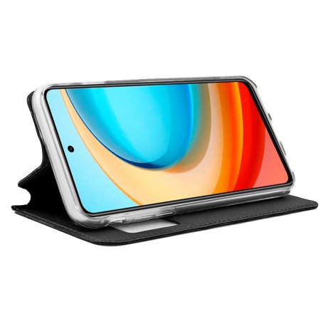 Funda COOL Flip Cover para ZTE Blade A75 5G Liso Negro