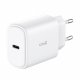 Caricabatterie Rapido Universale Caricabatterie di Rete (PD) Type-C COOL (25W) Bianco + Cavo da Tipo-C a Lightning