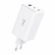 Universal Ultra Fast Triple (PD) 2 x Type-C + USB COOL Network Charger (100W) GaN White