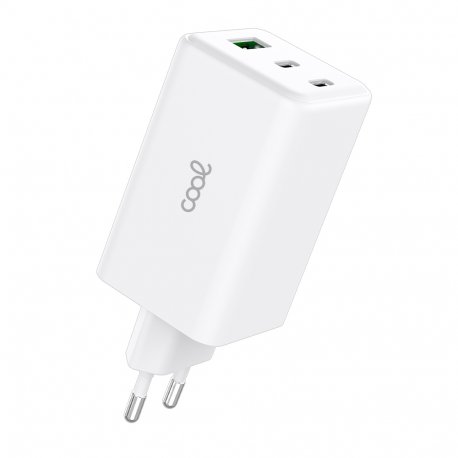 Universal Ultra Fast Triple (PD) 2 x Type-C + USB COOL Network Charger (100W) GaN White