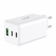 Universal Ultra Fast Triple (PD) 2 x Type-C + USB COOL Network Charger (100W) GaN White