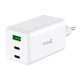 Universal Ultra Fast Triple (PD) 2 x Type-C + USB COOL Network Charger (100W) GaN White