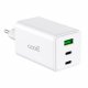 Universal Ultra Fast Triple (PD) 2 x Type-C + USB COOL Network Charger (100W) GaN White