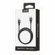 Cabo USB universal COOL compatível TYPE-C a TYPE-C (1 metro) Preto 3 Amp