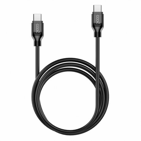 Compatible USB Cable COOL Universal TYPE-C to TYPE-C (1 meter) Black 3 Amp