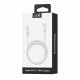 Compatible USB Cable COOL Universal TYPE-C to TYPE-C (1 meter) White 3 Amp