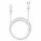 Cable USB Compatible COOL Universal TIPO-C a Lightning (1.2 metros) Blanco