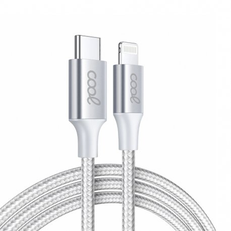 Cable USB COOL Nylon Universal Tipo C a Lightning (1.2 metros)