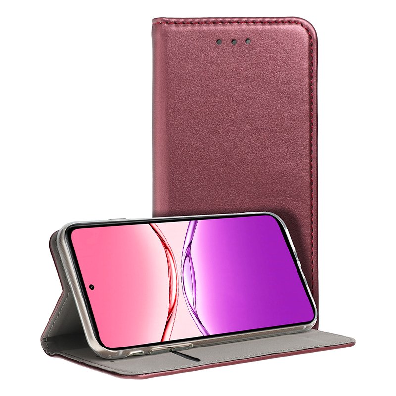 Custodia COOL Flip Cover per Oppo A5 4G / A5 5G / A5m Burgundy