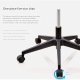 COOL Basic Black Office Chair (Adjustable)