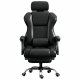 Premium Black Office Chair COOL Board (Footrest)