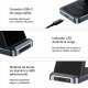 Dock Base Cargador Smartphones Inalámbrico 3 en 1 COOL Negro