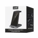 Dock Base Cargador Smartphones Inalámbrico 3 en 1 COOL Negro