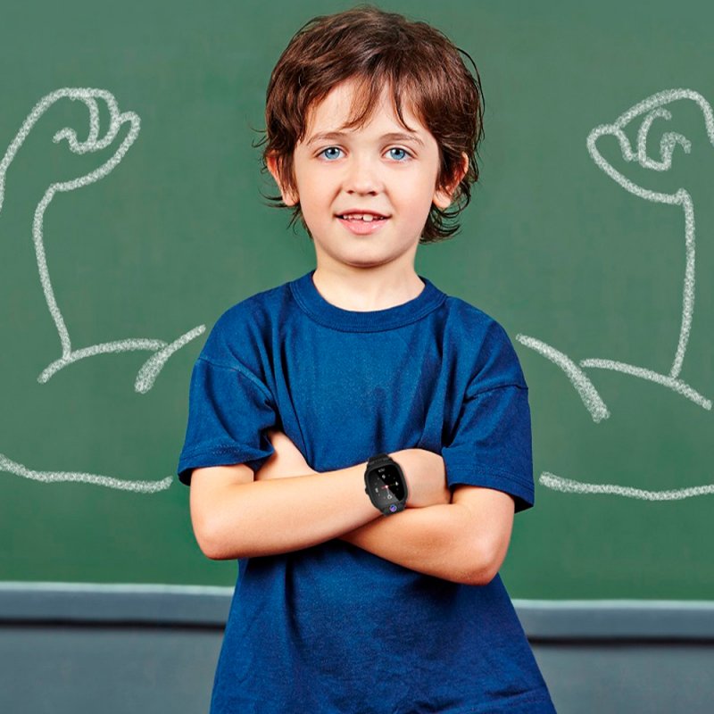 Smartwatch COOL Kids 4G GPS Silicone Rosa (Localização, Chamadas de Vídeo, SIM)