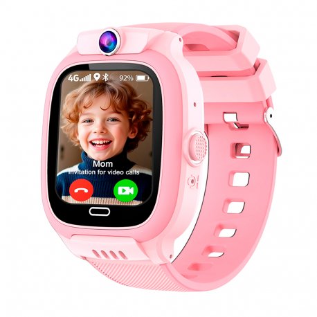 Smartwatch COOL Kids 4G GPS Silicone Pink (Location, Video Calls, SIM)