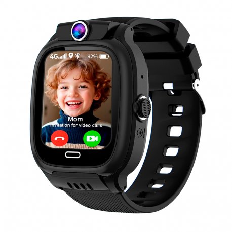 Smartwatch COOL Kids GPS Silicona Negro (Llamadas, Geolocalización, Videollamada)